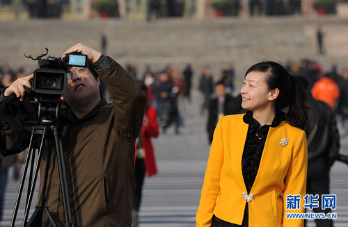 廣場上的美麗綻放