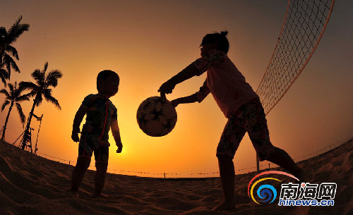 組圖：樂東風(fēng)光引人醉 龍沐灣落日美景