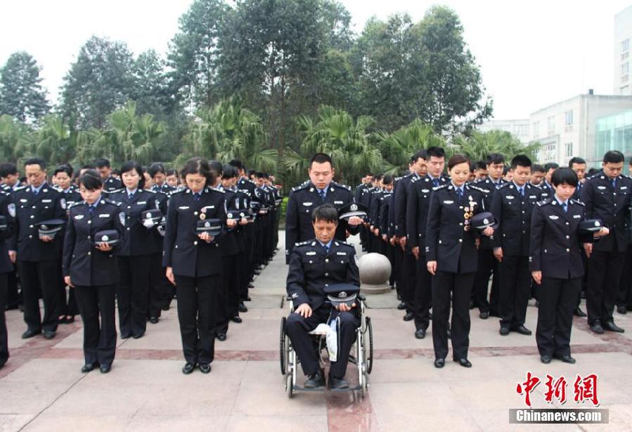 重慶抗美援朝老兵悼念為國捐軀戰友