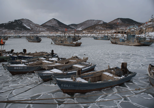 渤黃海出現30年來最嚴重冰情