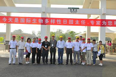 科學家版納植物園做導游