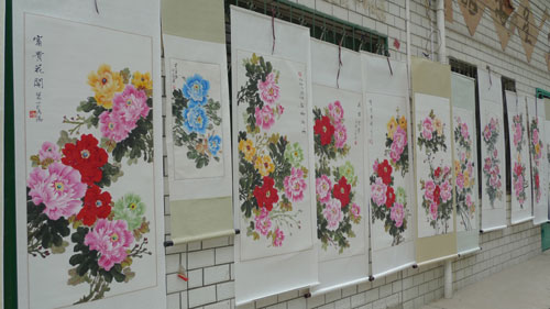 藝術在民間 走入農民牡丹畫創作第一村[組圖]