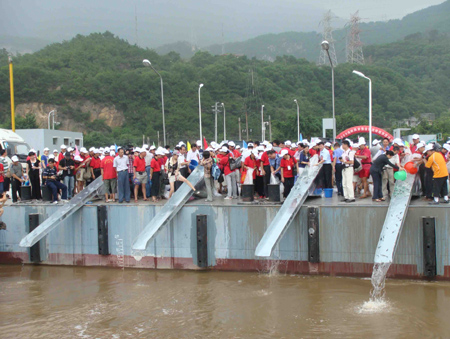 兩岸漁業(yè)首次攜手增殖放流70萬尾烏鯔魚魚苗