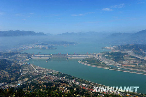 三峽水庫水位首次出現滯漲