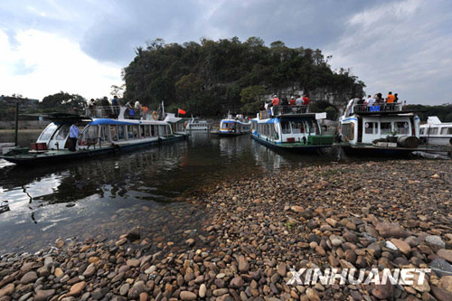 桂林旱情嚴重 漓江水景難覓