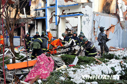 河南濮陽一居民樓發生燃氣泄漏爆炸事故