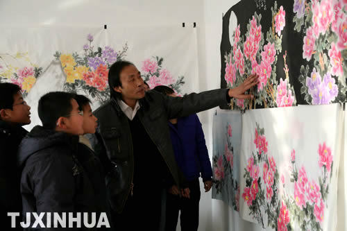 天津農村有個免費國畫班