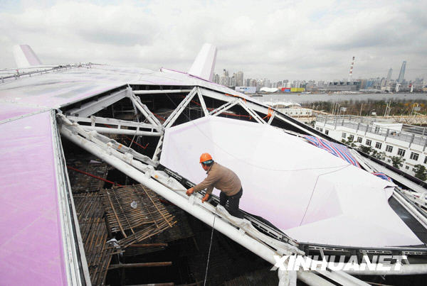 上海世博園區展雄姿