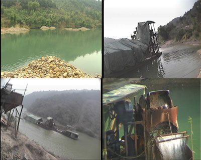 金價上漲引發廣西非法淘金熱 淘金船日掙數萬