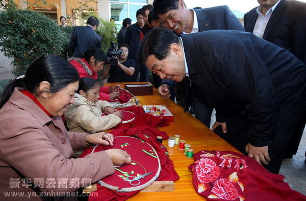 賈慶林在云南調研