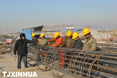 津秦客專、京津城際延長線冬季施工熱火朝天