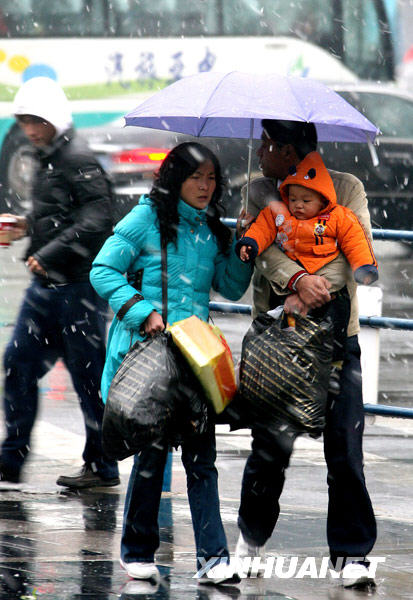 上海迎來今冬最明顯降雪 日最低氣溫將跌破“冰點”