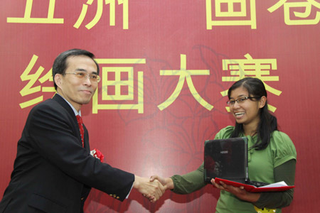 海外華裔大學生用畫筆直抒思鄉之情(組圖)