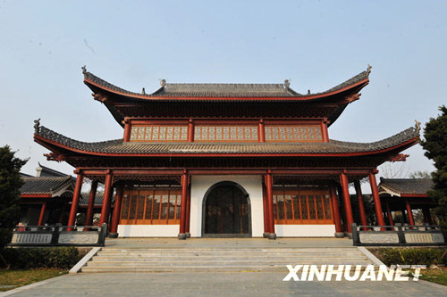 長沙橘子洲拱極樓外觀建設(shè)全面完工