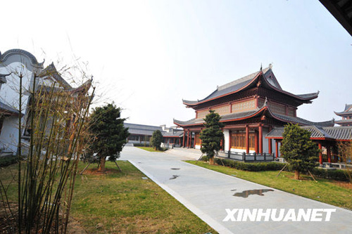 長沙橘子洲拱極樓外觀建設(shè)全面完工