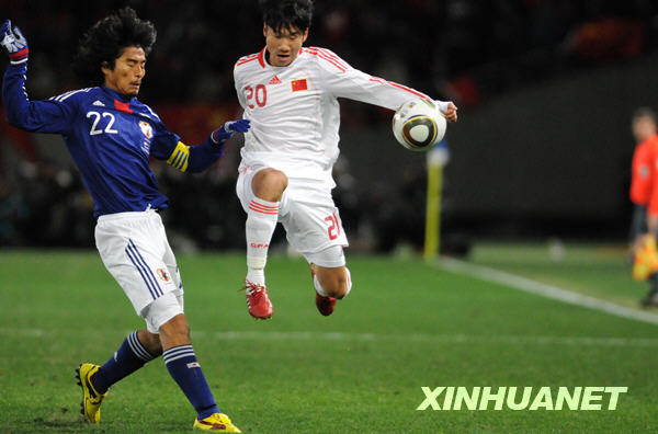 男足東亞四強賽：中國隊戰平日本隊