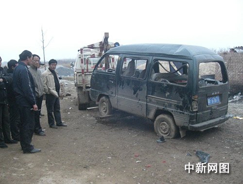 河北饒陽發生持槍聚眾斗毆事件 3輛車被毀 (圖)