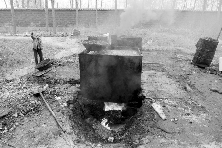 知情人繪制鄭州泔水油加工點 多數暫時停產