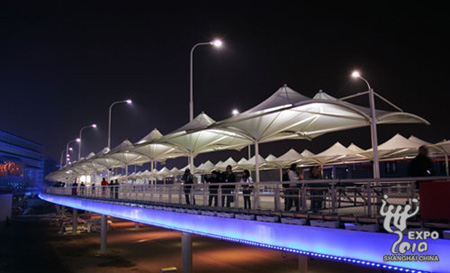 世博會DE片區整體亮燈 浦江西岸喜添燈光新景
