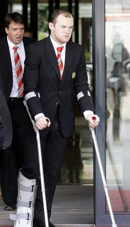 英媒體稱魯尼傷勢無礙世界杯 聯賽歐冠皆難參賽