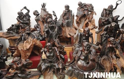 “根雕十八羅漢”將亮相上海世博會