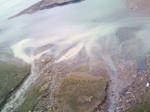 南濱路段江水怎么“五顏六色”的？