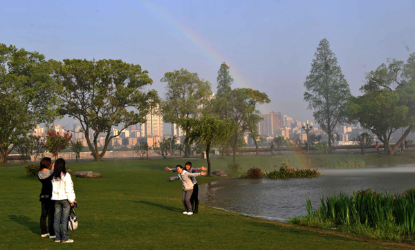 長沙橘子洲打造“生態島”