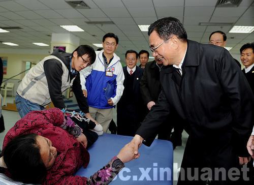 賀國強在四川考察災區恢復重建及監督檢查工作