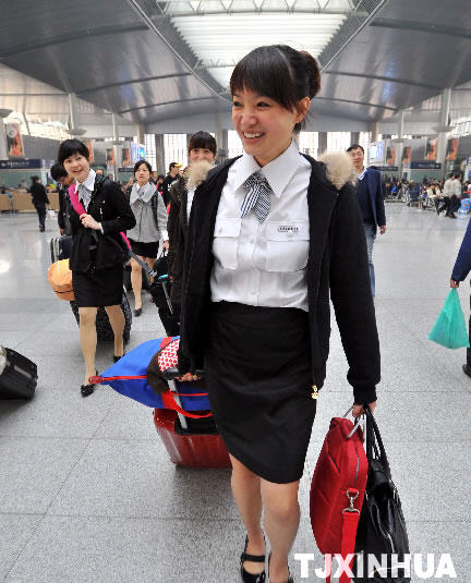 世博會天津館講解員啟程