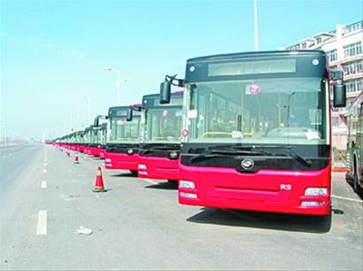 盤錦換新公交車啦