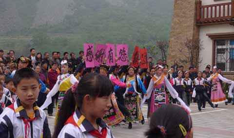 汶川縣銀杏鄉(xiāng)：帶著感恩的心奮進(jìn)