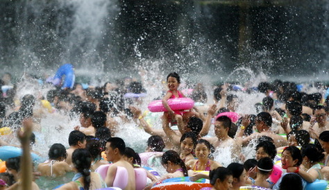 “中國死海”煮餃子