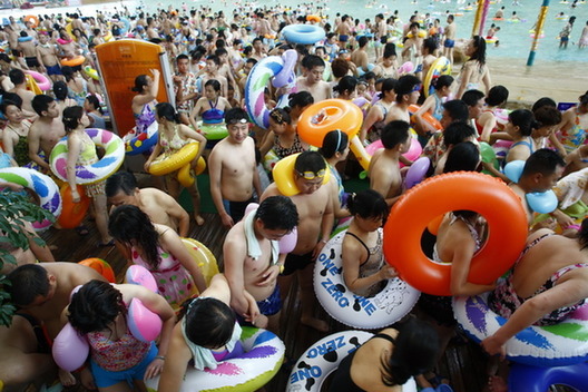 “中國死海”煮餃子