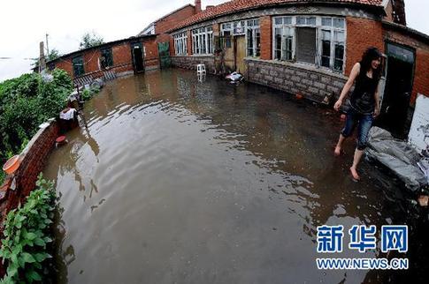 遼寧鐵嶺遭受特大暴雨襲擊 勝利河阿吉段河堤決口