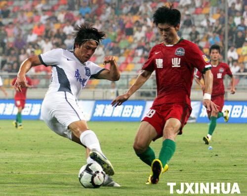 中超聯賽：天津泰達勝河南建業