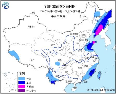 東北仍有暴雨來襲 江南大部炎熱不減