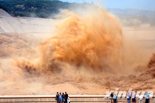 黃河小浪底再次防洪控泄