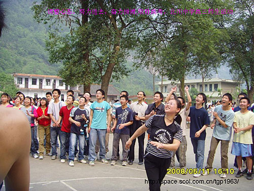 新北川中學舉行竣工典禮 總投資達2億(組圖)