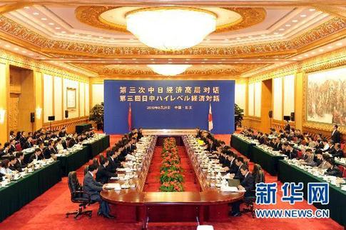 第三次中日經濟高層對話在京舉行