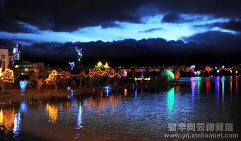 香格里拉夜色美