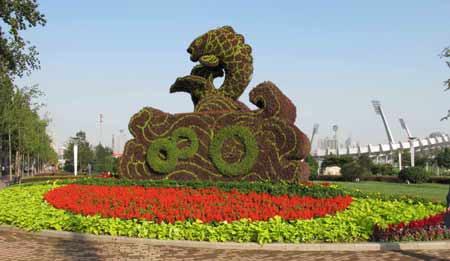 600萬(wàn)盆鮮花扮靚泉城濟(jì)南（圖）