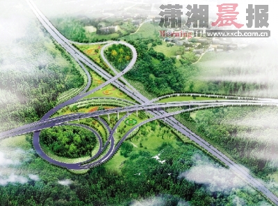 湖南最大立交橋開(kāi)建 京港澳一段臨時(shí)封閉