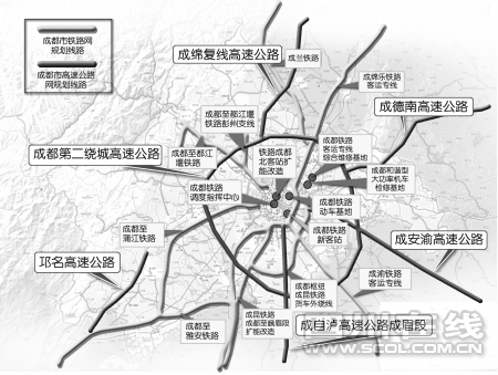 新增4條出省鐵路 成都4小時到周邊省會城市