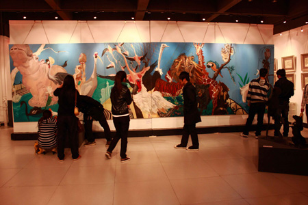 中原工學(xué)院大手筆展出名師佳作