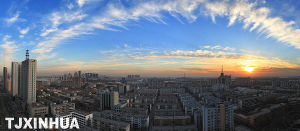 “大雪”時節(jié)天津白云如練