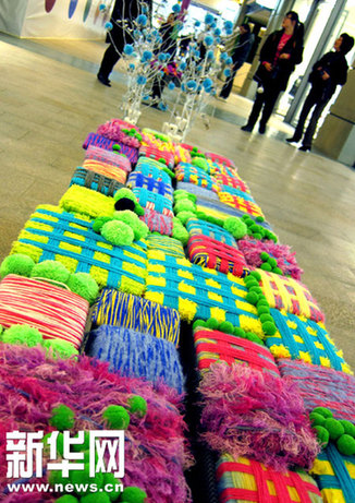 上海商場競扮環保“新年裝”