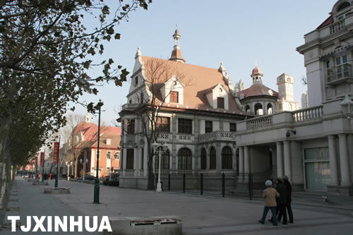 天津奧式商務(wù)區(qū)提升改造收尾 風(fēng)貌建筑展新姿