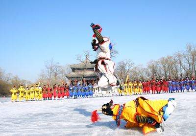 圓明園首演皇家冰嬉(圖)