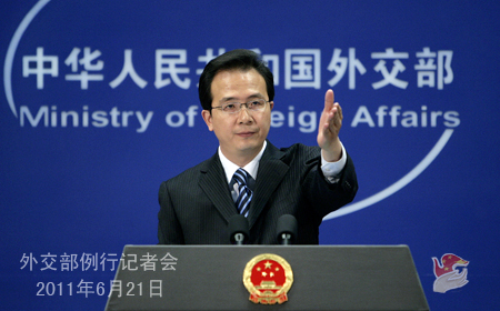 外交部就利比亞局勢、南海問題等答問