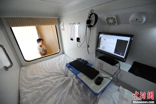 “膠囊旅館”現身昆明(圖)